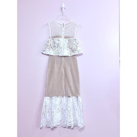 Elliatt Serenity Cold Shoulder Midi Dress in White Size XS - Picture 3 of 9